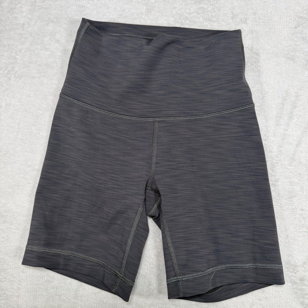 Lululemon Wunder Train High-Rise Short 6 Heathered Graphite Grey Size‎ 2 LW7BEVS